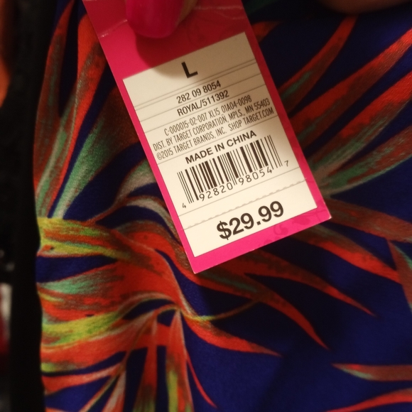 017 Women's Jumpsuit Size L Xhilaration Pants Romper Fall Floral Print Colors - Picture 9 of 10